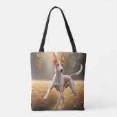 Ibizan Hound Elegante Canvas tas (Achterkant)
