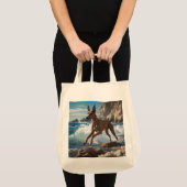 Ibizan Hound Elegante kruidenier Canvas tas (Voorkant (product))