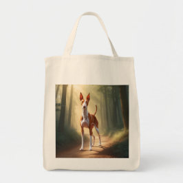 Ibizan Hound Elegante kruidenier Canvas tas