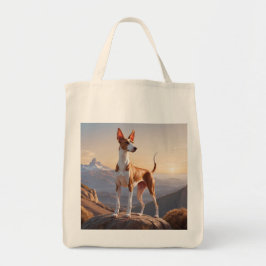 Ibizan Hound Elegante kruidenier Canvas tas
