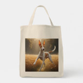 Ibizan Hound Elegante kruidenier Canvas tas (Achterkant)