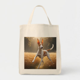 Ibizan Hound Elegante kruidenier Canvas tas