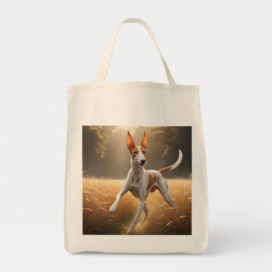 Ibizan Hound Elegante kruidenier Canvas tas (Voorkant)