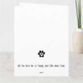 Ibizan Hound Elf Puppy Kerst Kaart (Achterkant)