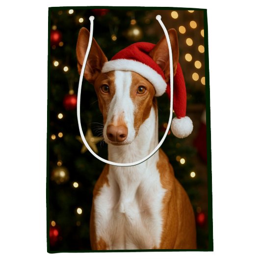 Ibizan Hound Holiday  Medium Cadeauzakje (Voorkant)