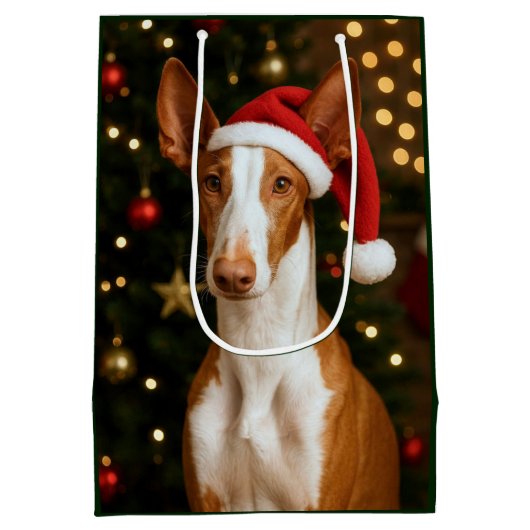 Ibizan Hound Holiday Medium Cadeauzakje (Achterkant)