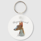 Ibizan Hound Moeder 2 Sleutelhanger (Achterkant)