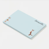 Ibizan Hound Podenco gepersonaliseerd Post-it® Notes (Schuin)
