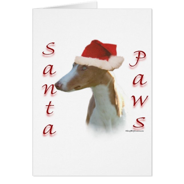 Ibizan Hound Santa Paws (Voorkant)
