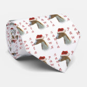 Ibizan Hound Santa Paws Stropdas (Opgerold)