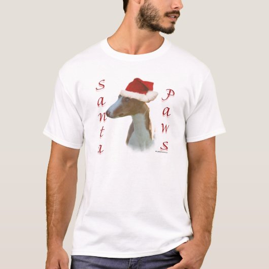 Ibizan Hound Santa Paws T-shirt (Voorkant)