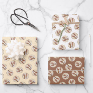 Ibizan Hound Schilderen Gladde Rood Originele Hond Inpakpapier Vel