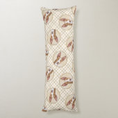 Ibizan Hound Schilderen Gladde Rood Originele Hond Lichaamskussen (Achterkant (Verticaal))