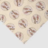 Ibizan Hound Schilderen Gladde Rood Originele Hond Tissuepapier (Detail)