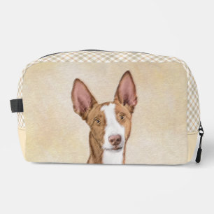 Ibizan Hound Schilderij Effen Rood Originele Honde Toilettasje