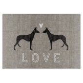 Ibizan Hound Silhouetten Liefde Snijplank (Voorkant)