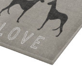 Ibizan Hound Silhouetten Liefde Snijplank (Hoek)