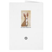 Ibizan Houndschilderen - Kute Original Dog Art (Achterkant)