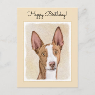 Ibizan Houndschilderen - Kute Original Dog Art Briefkaart