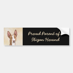 Ibizan Houndschilderen - Kute Original Dog Art Bumpersticker