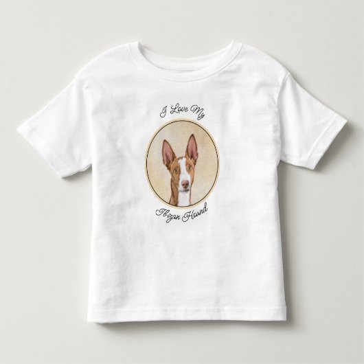 Ibizan Houndschilderen - Kute Original Dog Art Kinder Shirts (Voorkant)
