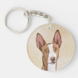 Ibizan Houndschilderen - Kute Original Dog Art Sleutelhanger