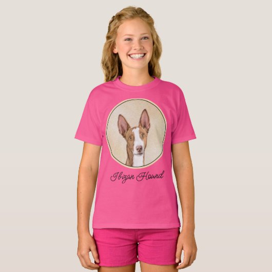 Ibizan Houndschilderen - Kute Original Dog Art T-shirt (Voorkant volledig)