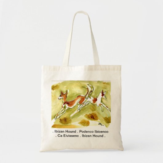 Ibizan Podenco Ca Eivissenc Canvas tas "Natural" (Voorkant)