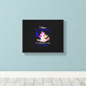 IBM Awareness Funny Unicorn Friend Family Support  Canvas Afdruk (Insitu (Houten vloer))