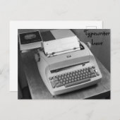 IBM Type writer Love Briefkaart (Voorkant / Achterkant)