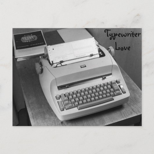 IBM Type writer Love Briefkaart (Voorkant)