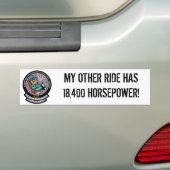 IBNFE en "MIJN ANDERE RIDE.." Bumpersticker (Op auto)