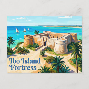 Ibo-eiland Fort Mozambique Briefkaart