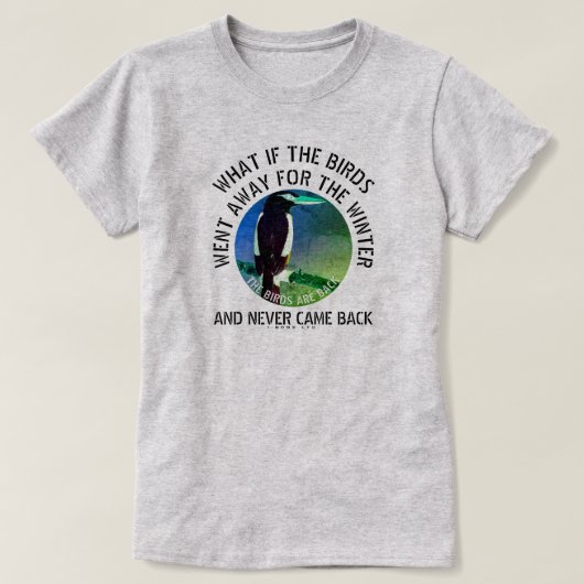 IBONELTD. DE VOGELS ZIJN TERUG 2D1 T-SHIRT (Design voorkant)