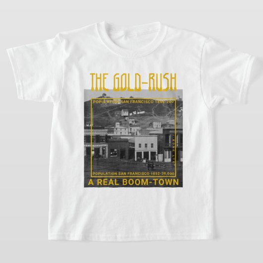 IBONELTD. GOLD-RUSH BOOM TOWN 2bw T-shirt (Laagn)
