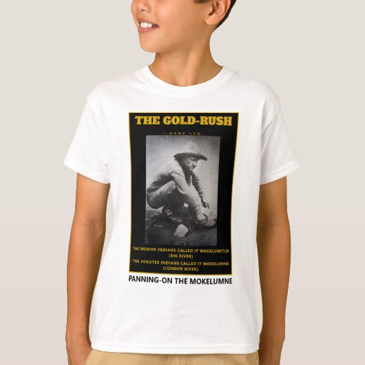 IBONELTD. GOLD-RUSH PANNING T-Shirt (Voorkant)