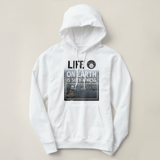 IBONELTD. LEVEN OP AARDE 3 HOODIE (Design voorkant)