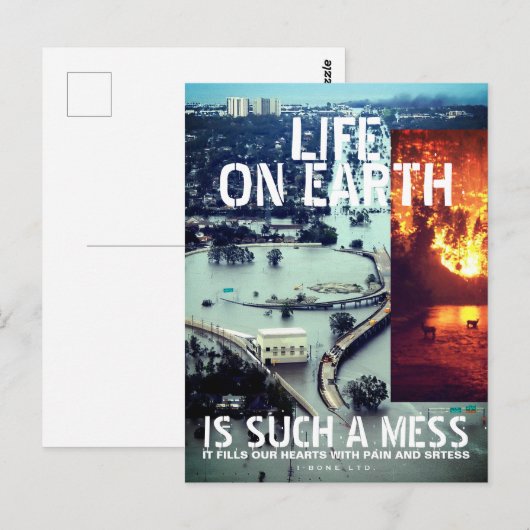 IBONELTD. LIFE ON EARTH 2d Briefkaart (Voorkant / Achterkant)