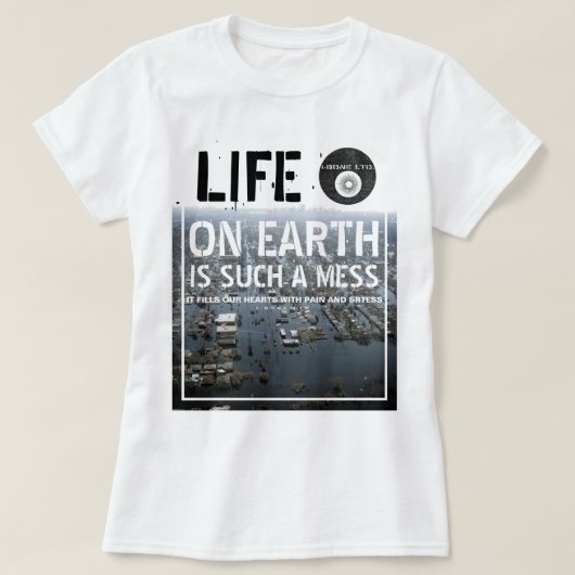 IBONELTD. LIFE ON EARTH 3 T-shirt (Design voorkant)