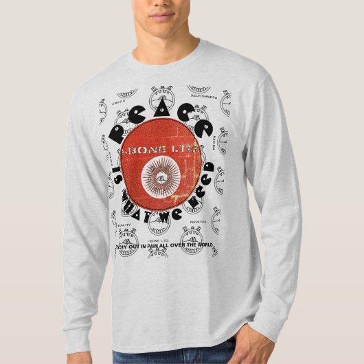 IBONELTD. T-SHIRT RUST IS WAT WE NODIG HEBBEN R2 (Voorkant)