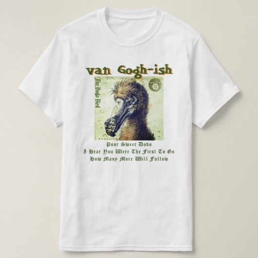 IBONELTD. T-SHIRT VAN GOGHISH DODO (Design voorkant)