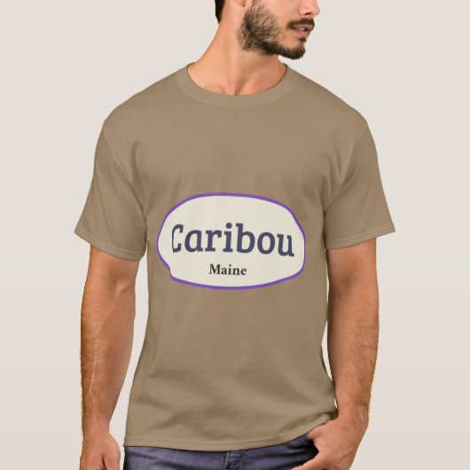 ibou Maine Stickers T-shirt (Voorkant)