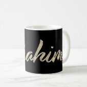 Ibrahim Name whitegold Tasse Teetasse Kaffeetasse Koffiemok (Voorkant rechts)