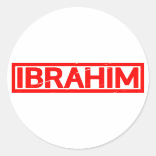 Ibrahim Stamp Ronde Sticker
