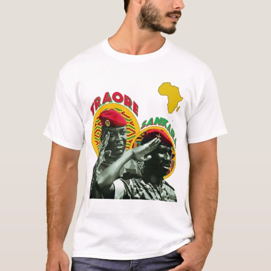 Ibrahim Traoré & Thomas Sankara Pan-African Shirt (Voorkant)