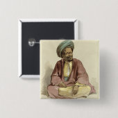 Ibrahim - van Sunnar, 1856 Vierkante Button 5,1 Cm (Voorkant /achterkant)