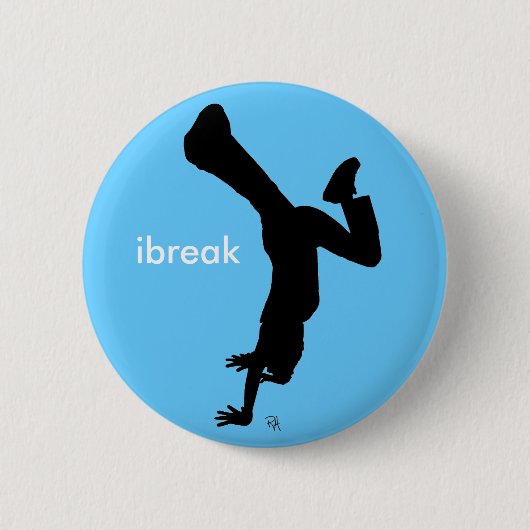 ibreak knoop Bgirl Ronde Button 5,7 Cm (Voorkant)