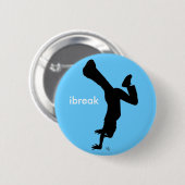 ibreak knoop Bgirl Ronde Button 5,7 Cm (Voorkant /achterkant)