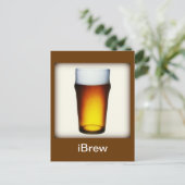 iBrew Ale Glass Briefkaart (Staand voorkant)
