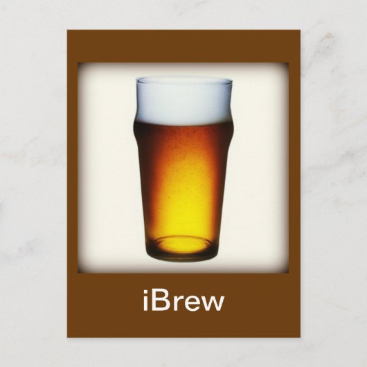 iBrew Ale Glass Briefkaart (Voorkant)